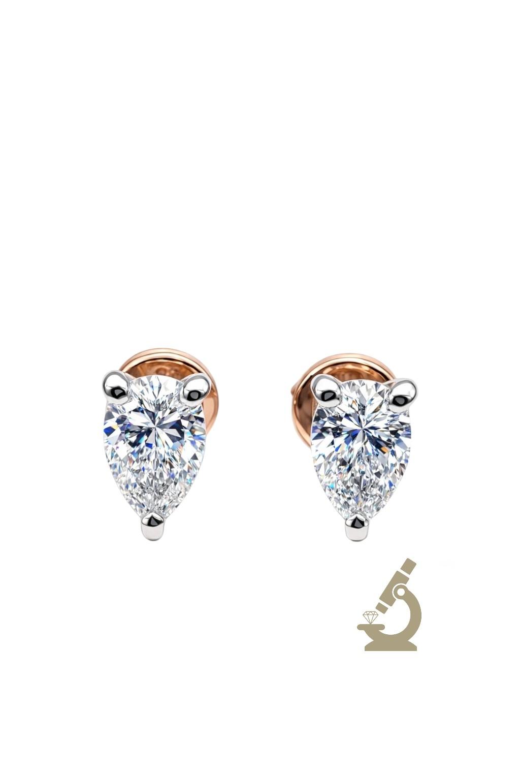 Minđuše lab grown diamond