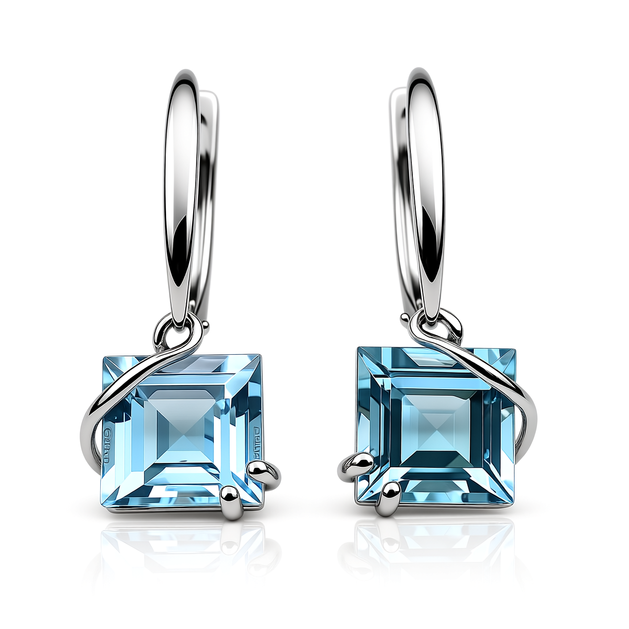 Minđuše sa akvamarinom