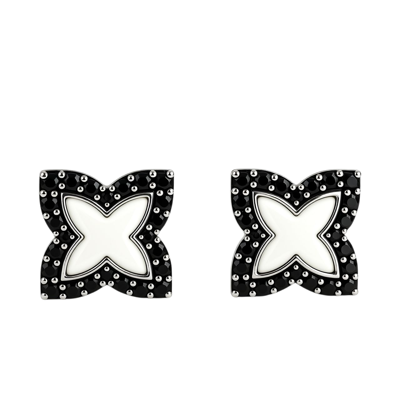 Minđuše sa crnim brilijantima