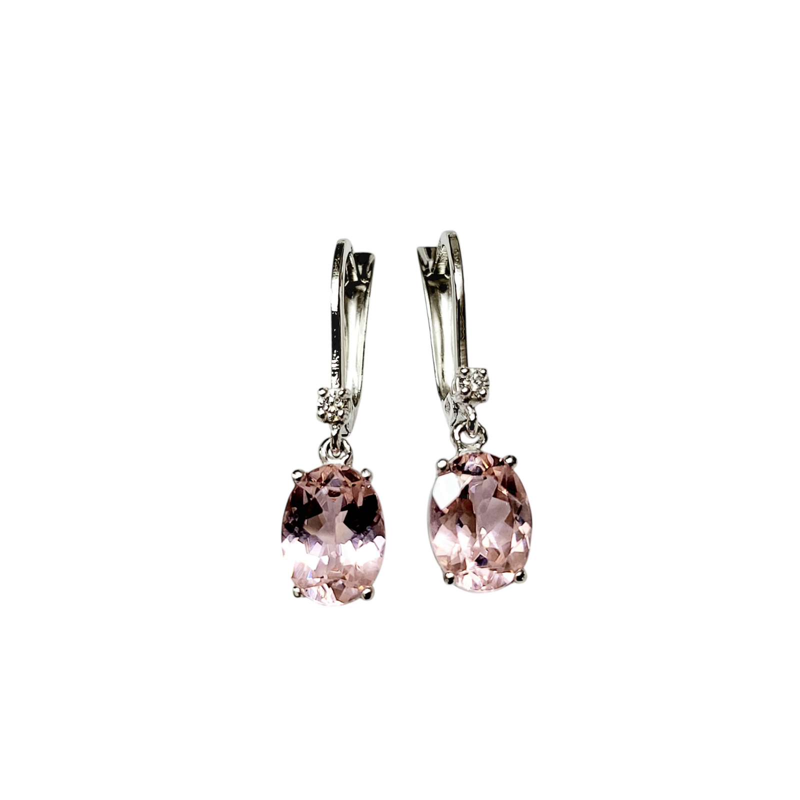 Minđuše sa morganitom i brilijantima