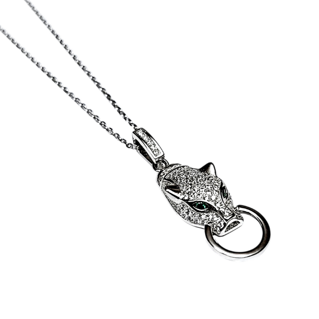 Ogrlica od srebra panter