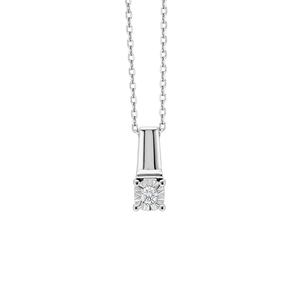 Ogrlica sa brilijantom 0.02ct