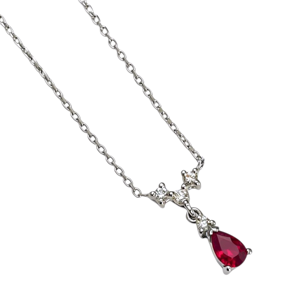 Ogrlica sa rubinom i brilijantima