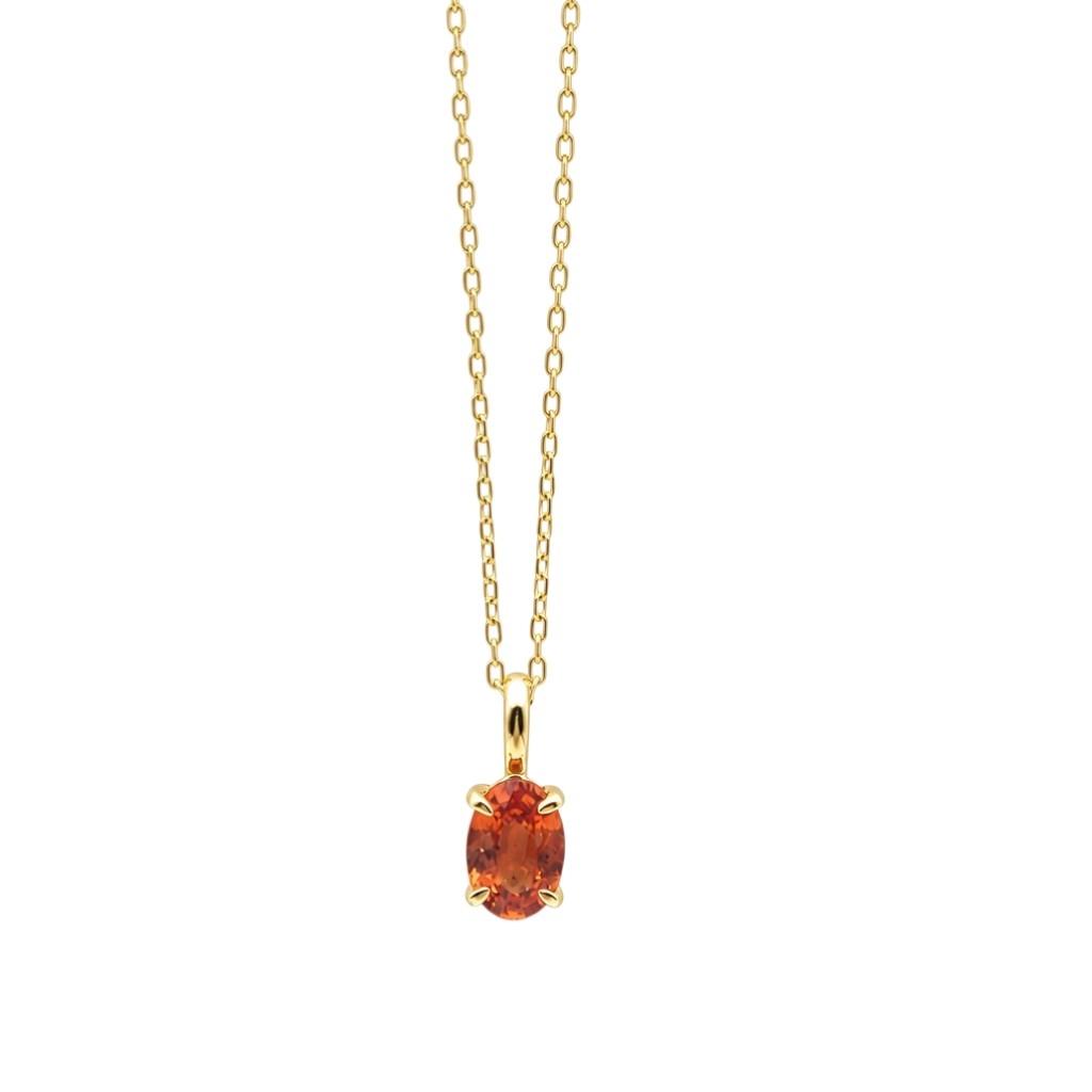 Privezak orange safir 0.60ct