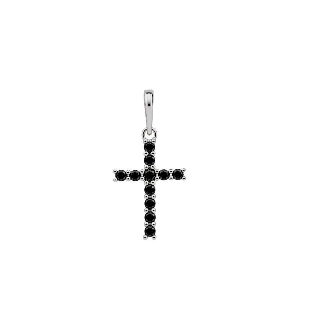 Privezak sa black dia 0.19ct