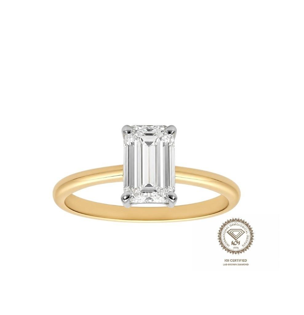 Prsten lab emerald 1.50ct