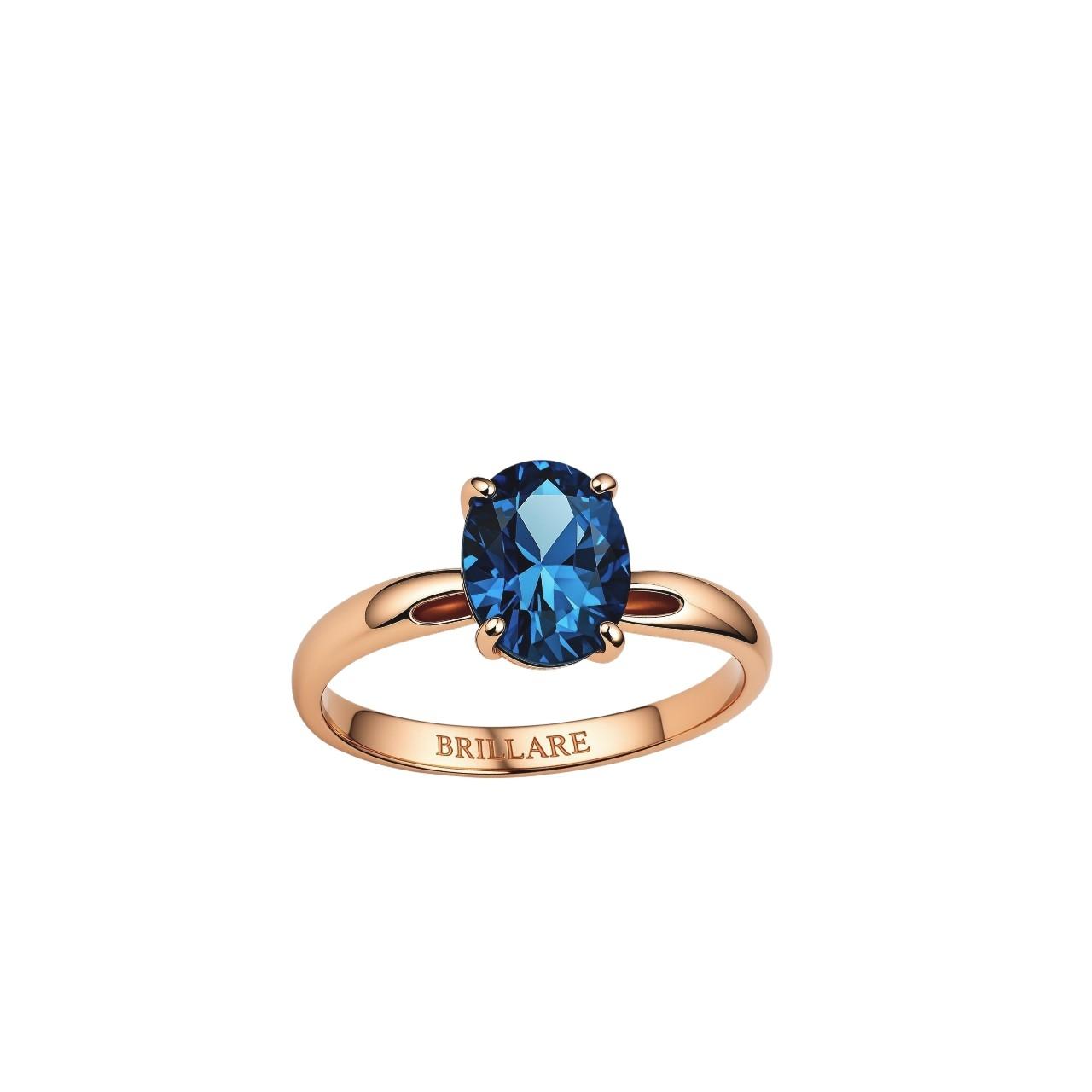 Prsten London blue topaz 1.40ct