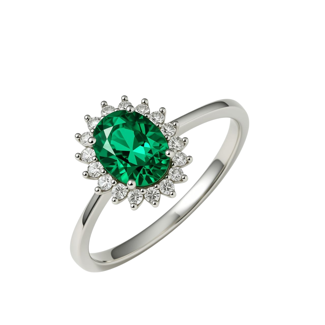 Prsten od zlata sa zelenim kamenom