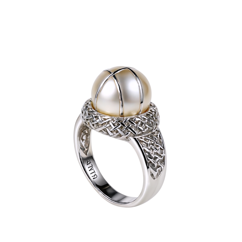 Prsten sa biserom od srebra