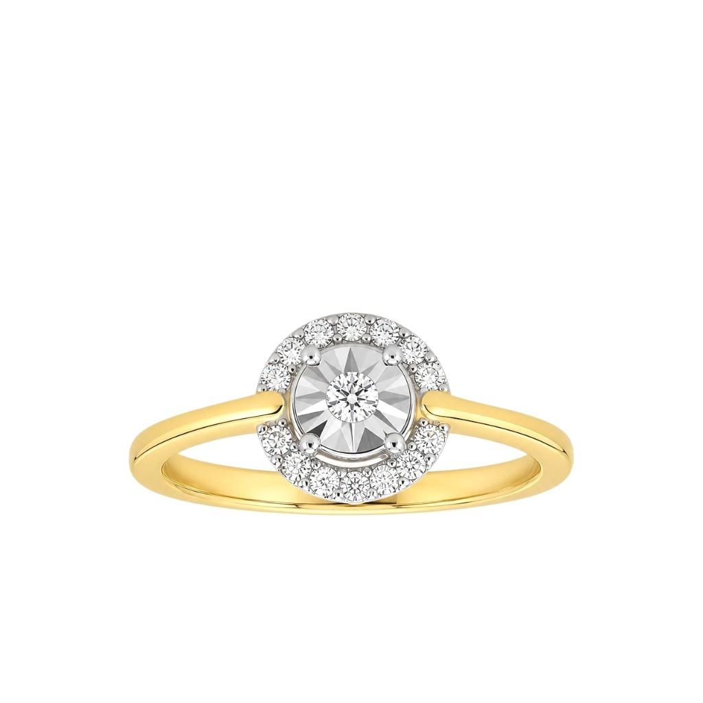 Prsten sa brilijantima 0.17ct
