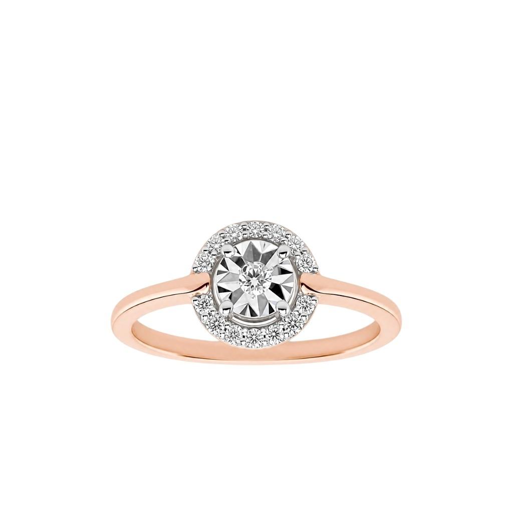 Prsten sa brilijantima 0.17ct