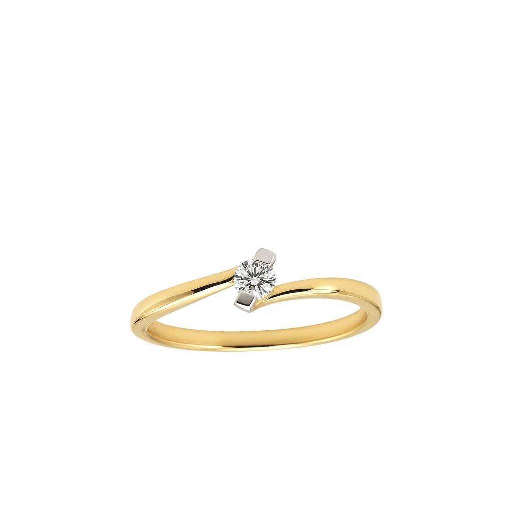 Prsten sa brilijantom 0.11ct