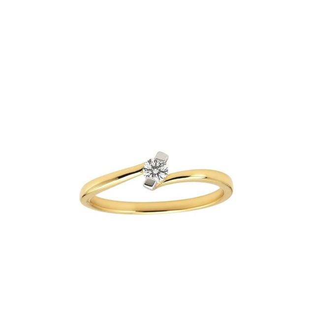 Prsten sa brilijantom 0.11ct