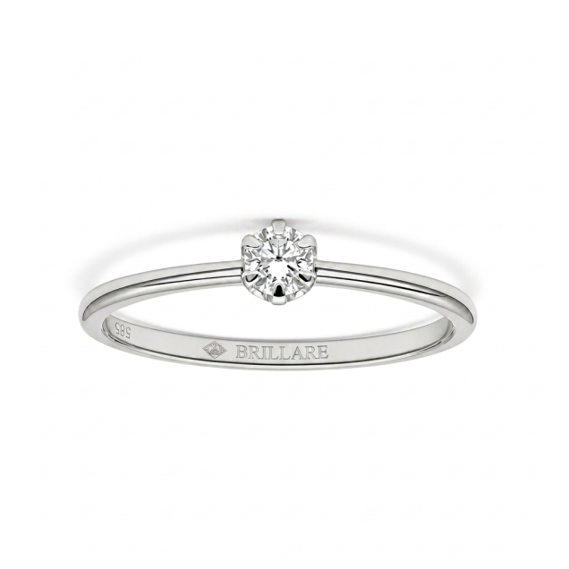 Prsten sa brilijantom 0.23ct