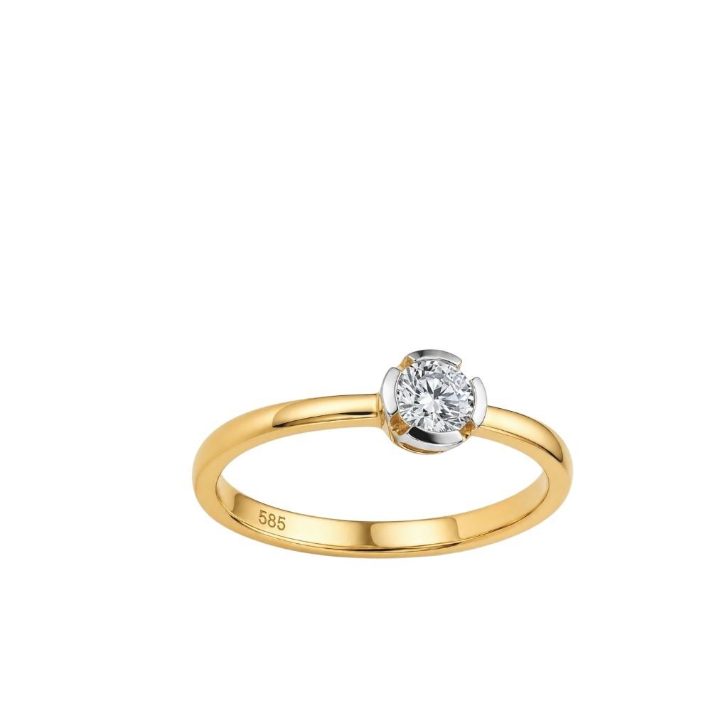 Prsten sa dijamantom 0.22ct