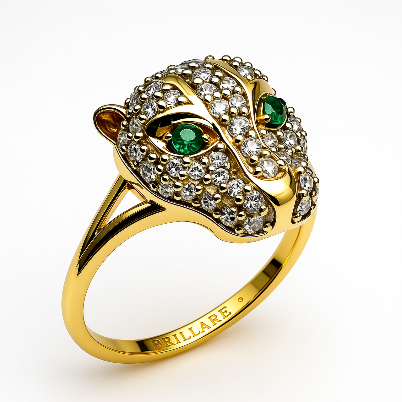 Prsten sa smaragdom i brilijantima