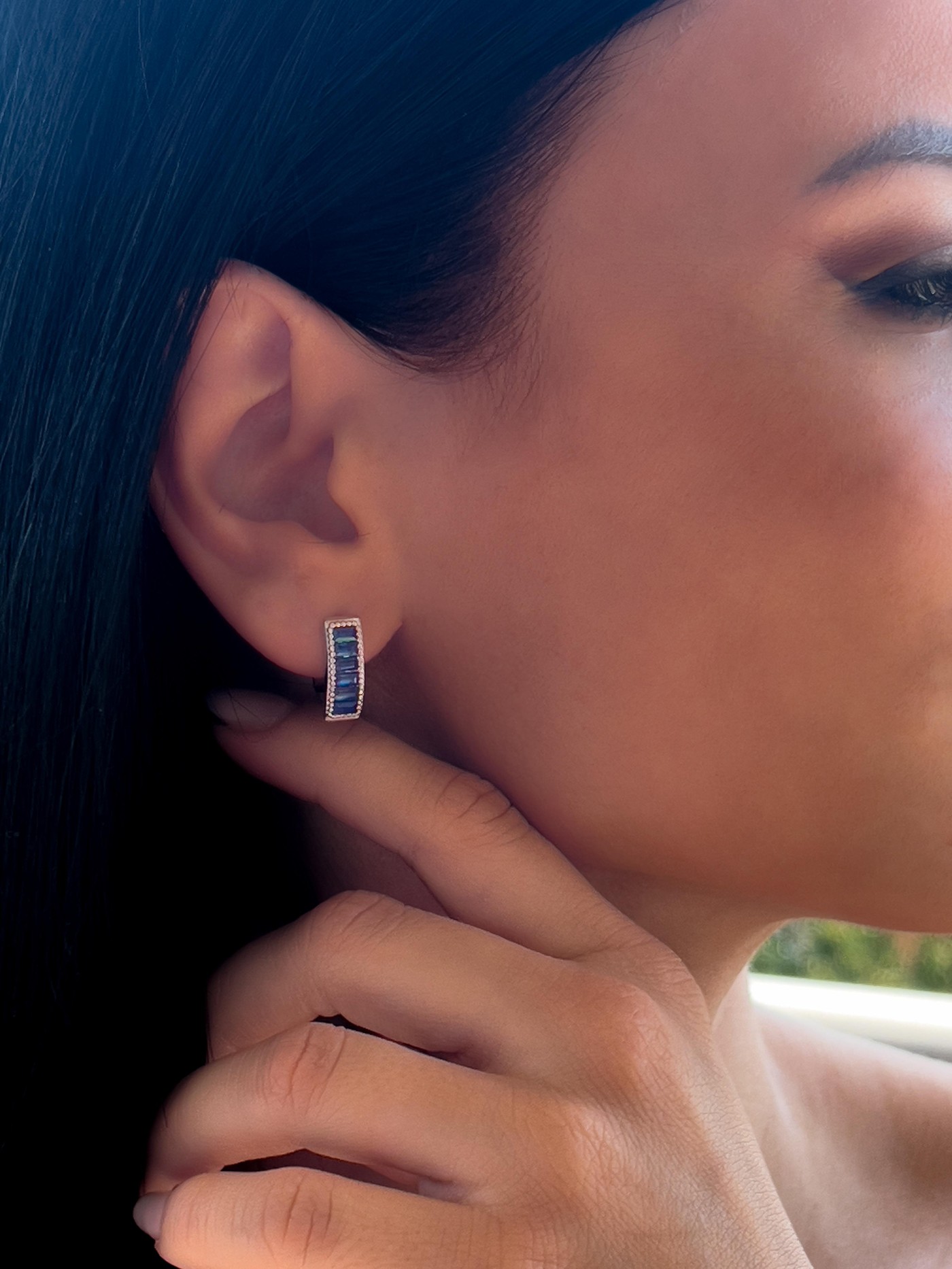 Minđuše sa safirom  