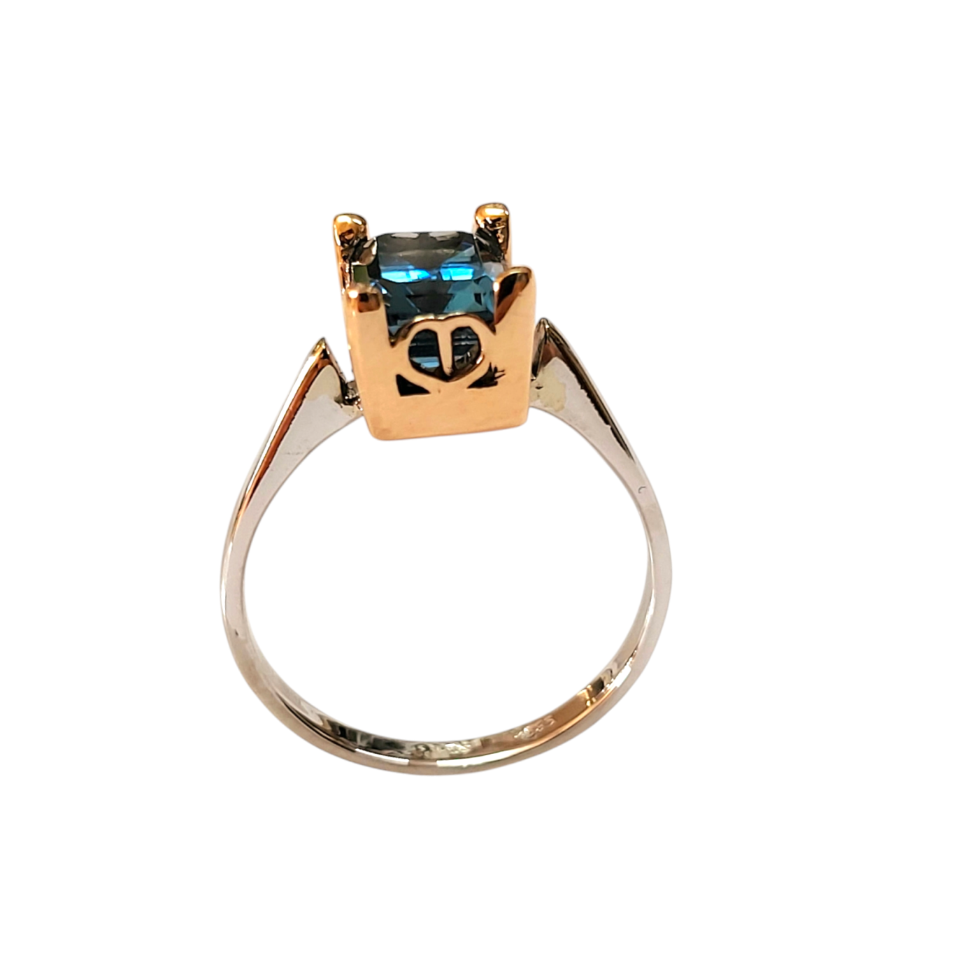 Prsten London blue topaz