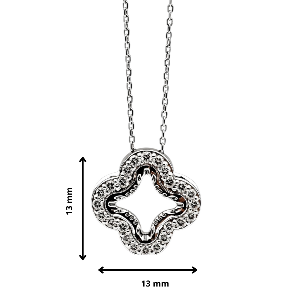 Ogrlica sa brilijantima diamond clover