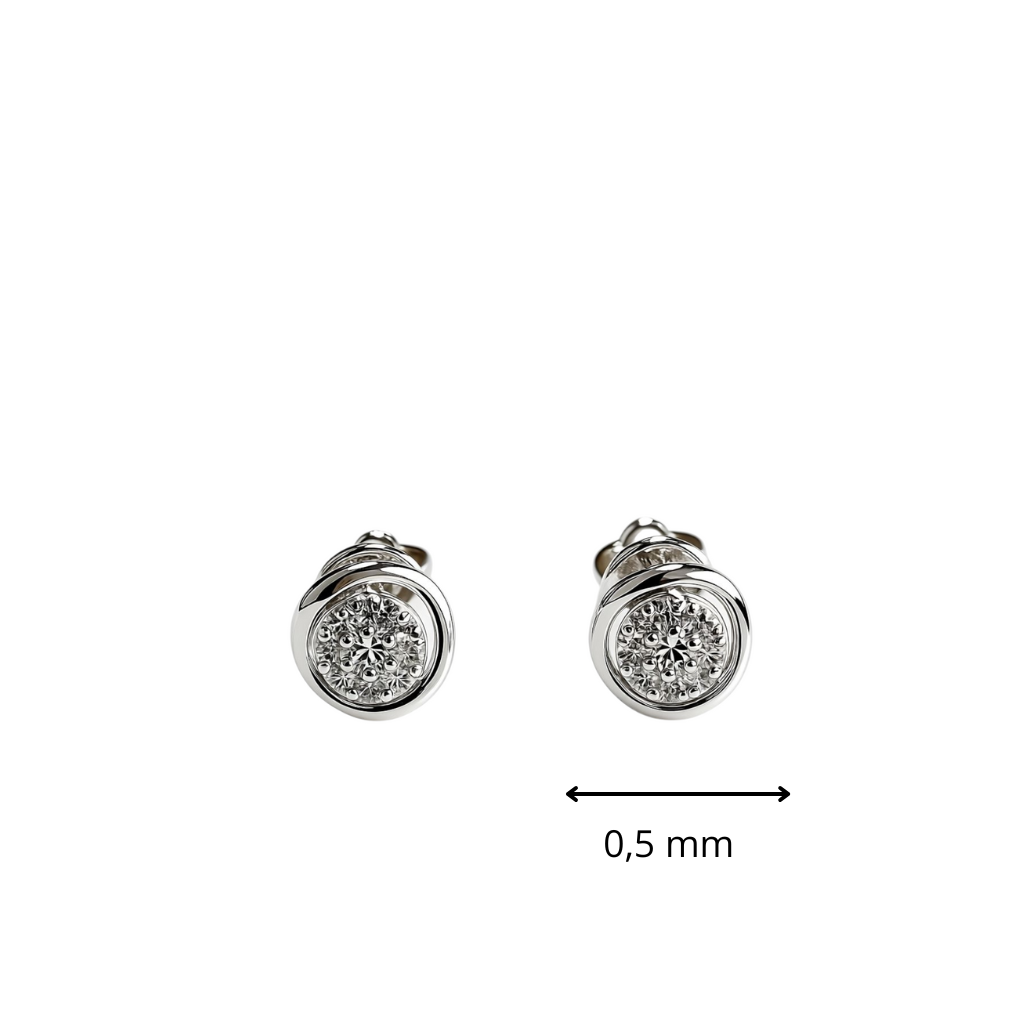 Minđuše sa ametistom i brilijantima