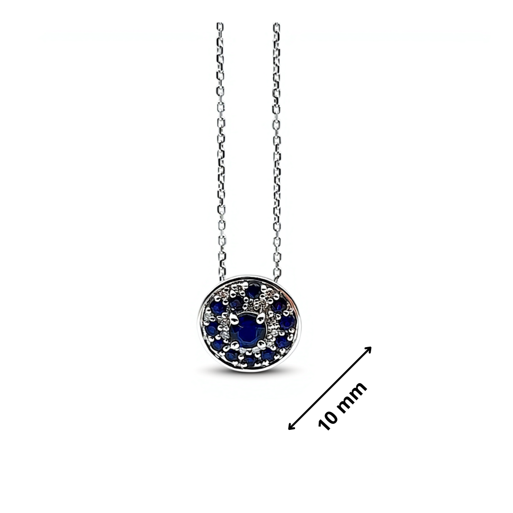 Ogrlica sa safirima i brilijantima