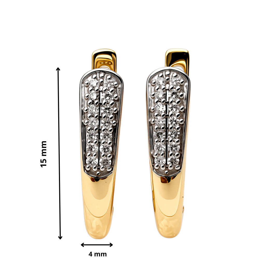 Minđuše sa safirom i brilijantima