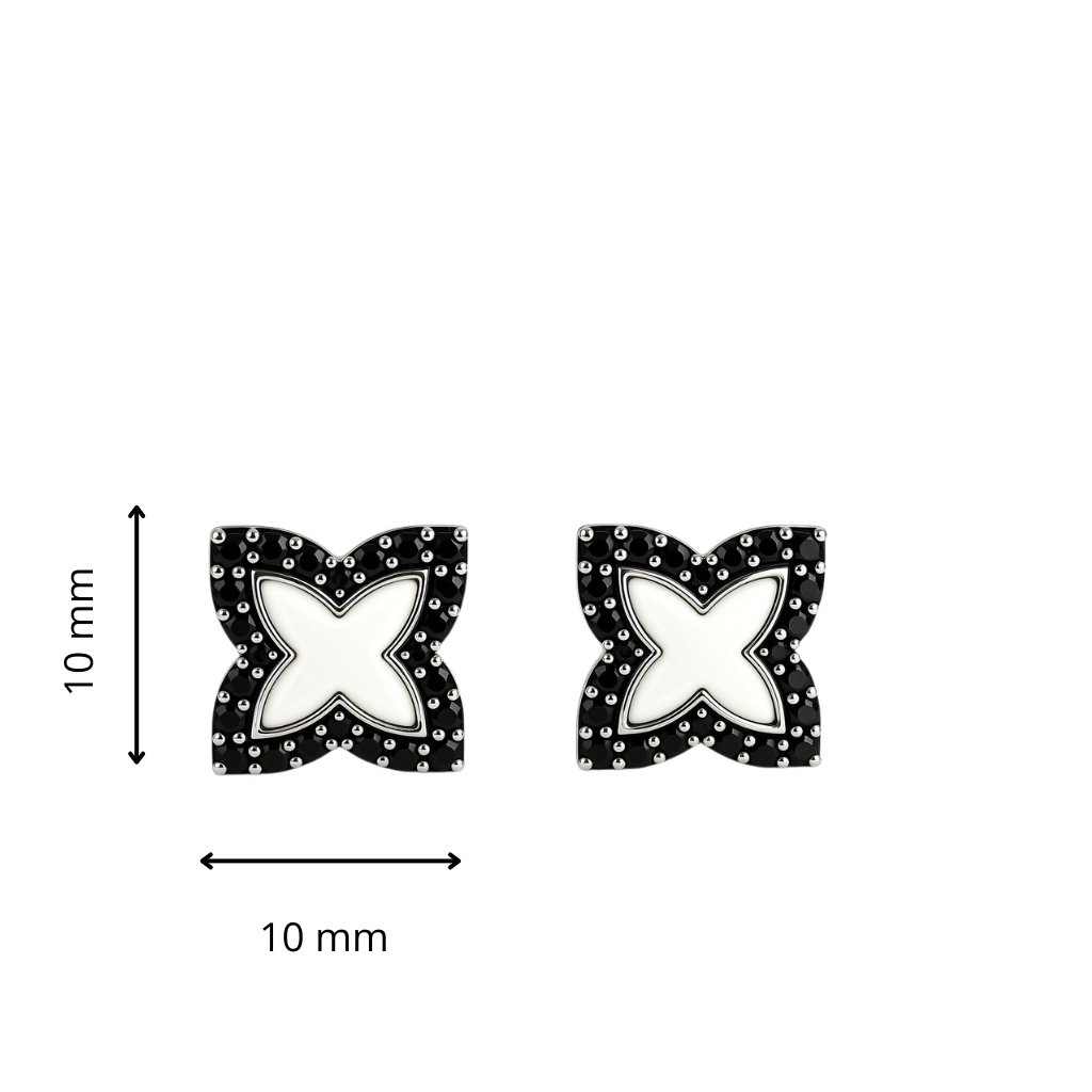 Minđuše sa crnim brilijantima