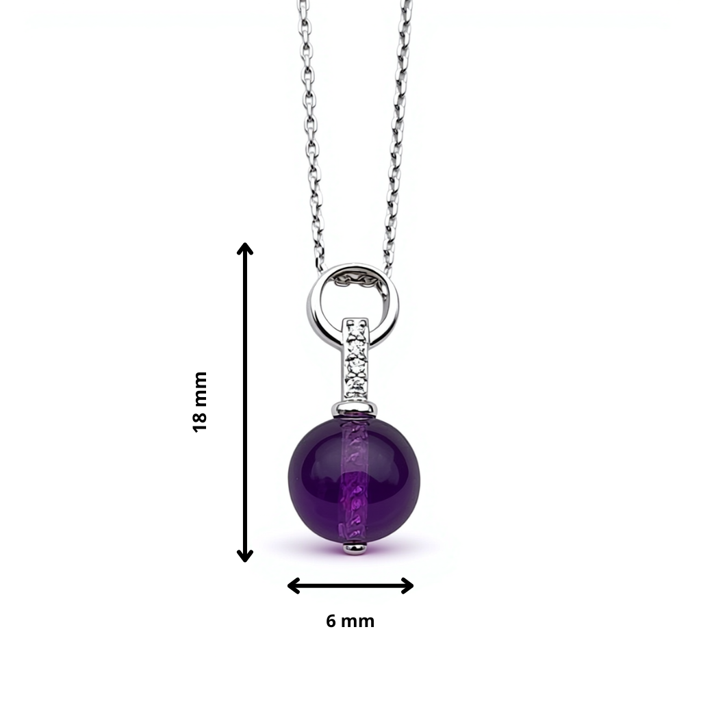 Ogrlica sa ametistom i brilijantima