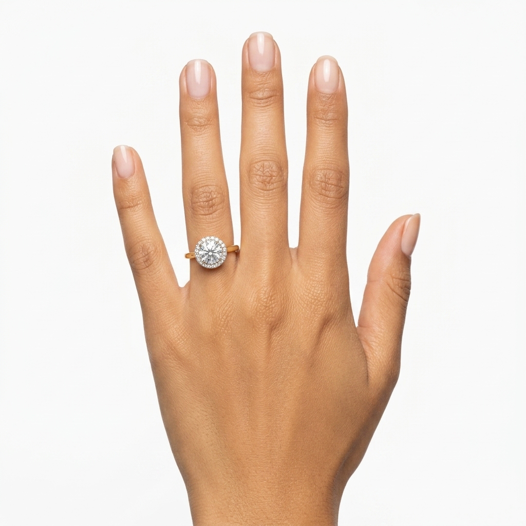 Prsten lab round 1.53ct round 0.30ct
